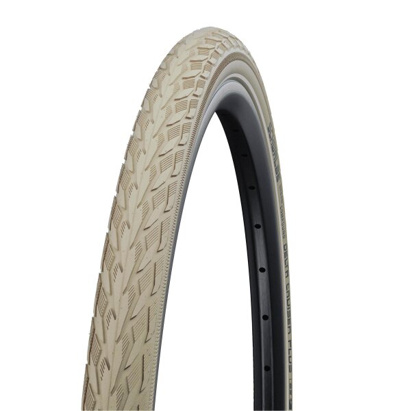 Schwalbe Reifen Delta Cruiser Plus - 2025 | 37-622 (28x1.40, 700x35C) Creme Reflex