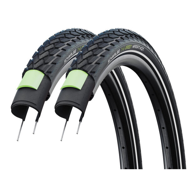 Schwalbe Reifen The Green Marathon - 2026 (2 Stück) | 44-584 (27.5 x 1.65, 650x42B)