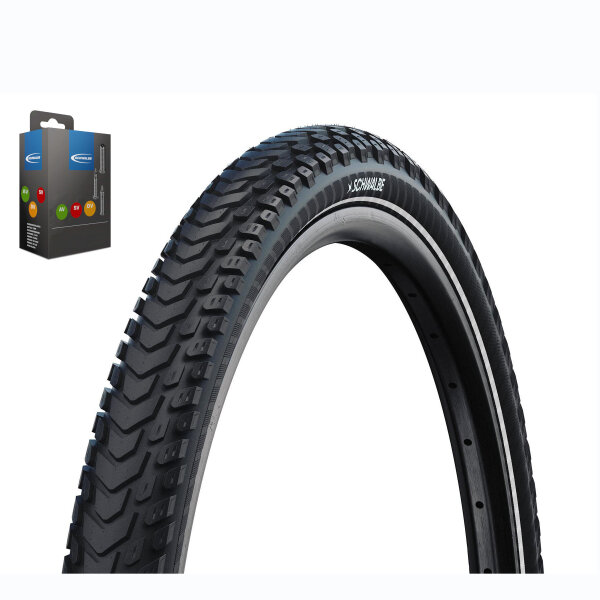 Schwalbe Reifen + Schlauch Set Marathon Mondial Draht - 2025