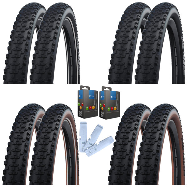 Schwalbe Reifen + Schlauch + Reifenheber Set Smart Sam Draht (HS 624) - 2026 (2 Stück)