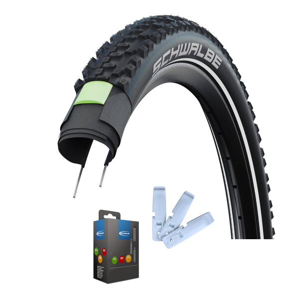 Schwalbe Reifen + Schlauch + Reifenheber Set Smart Sam Plus (HS 624) - 2026