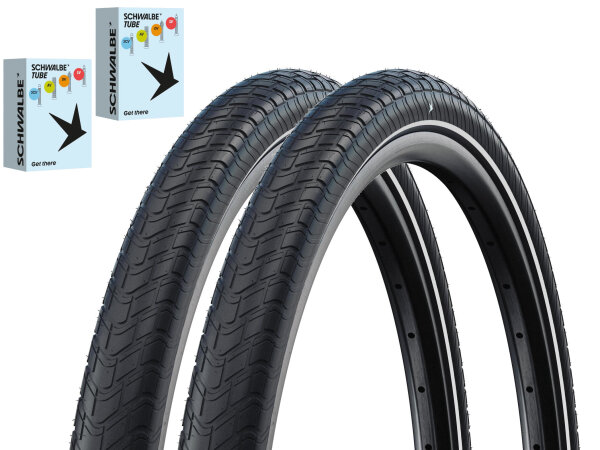 Schwalbe Reifen + Schlauch Set Motion Big Apple - 2026 (2 Stück)