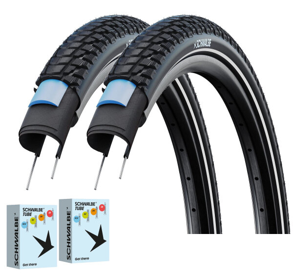 Schwalbe Reifen + Schlauch Set Marathon Plus Tour - 2026 (2 Stück)