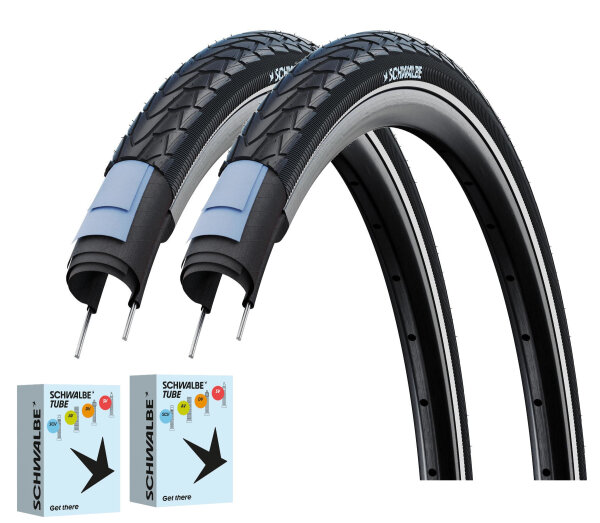 Schwalbe Reifen + Schlauch Set Marathon Racer - 2026 (2 Stück) |