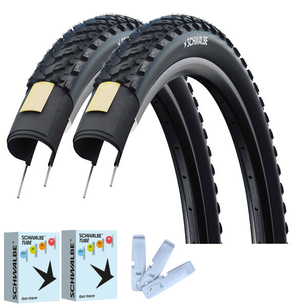 Schwalbe Reifen + Schlauch + Reifenheber Set Motion Land Cruiser - 2026 (2 Stück)