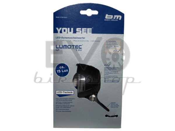 B&M LED Dynamo-Scheinwerfer LUMOTEC Lyt B plus (1781Di)