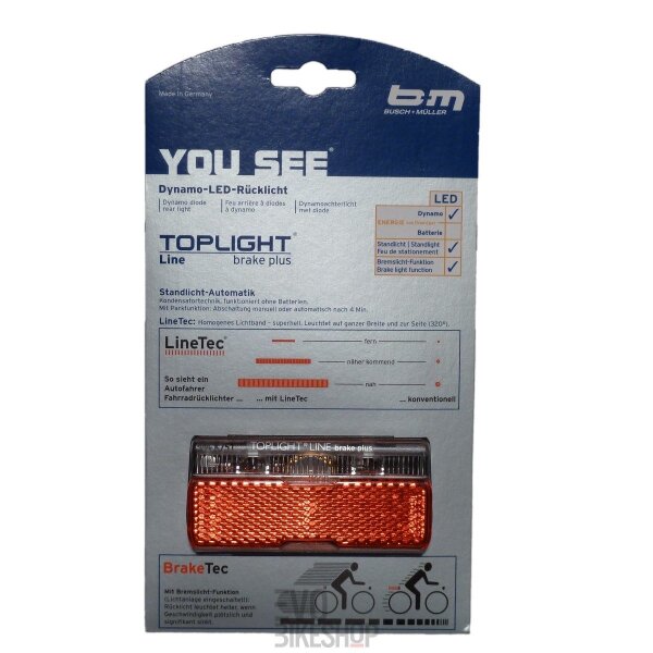B&M LED Rücklicht TOPLIGHT Line brake plus