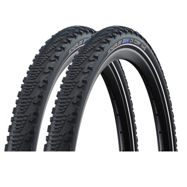 Schwalbe Reifen CX Comp - 2026 (2 Stück) | 40-622 (28 x 1.50, 700x38C) Schwarz Reflex